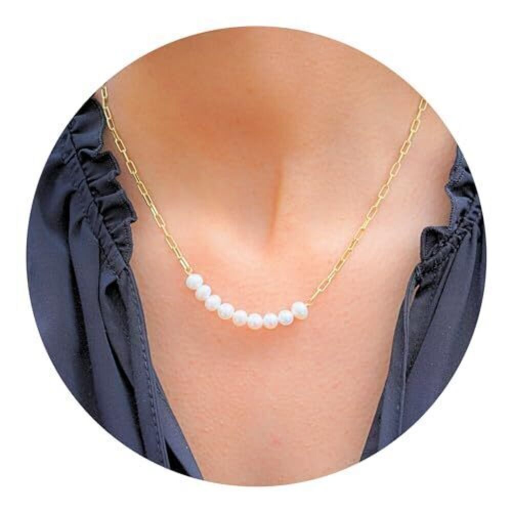 6220 Pearl Necklaces - Chunky & Dainty Real Freshwater Pearl Necklace